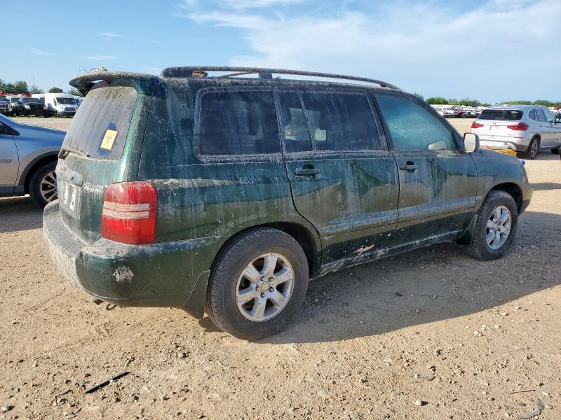 JTEHF21A610010341 - 2001 TOYOTA HIGHLANDER GREEN photo 3