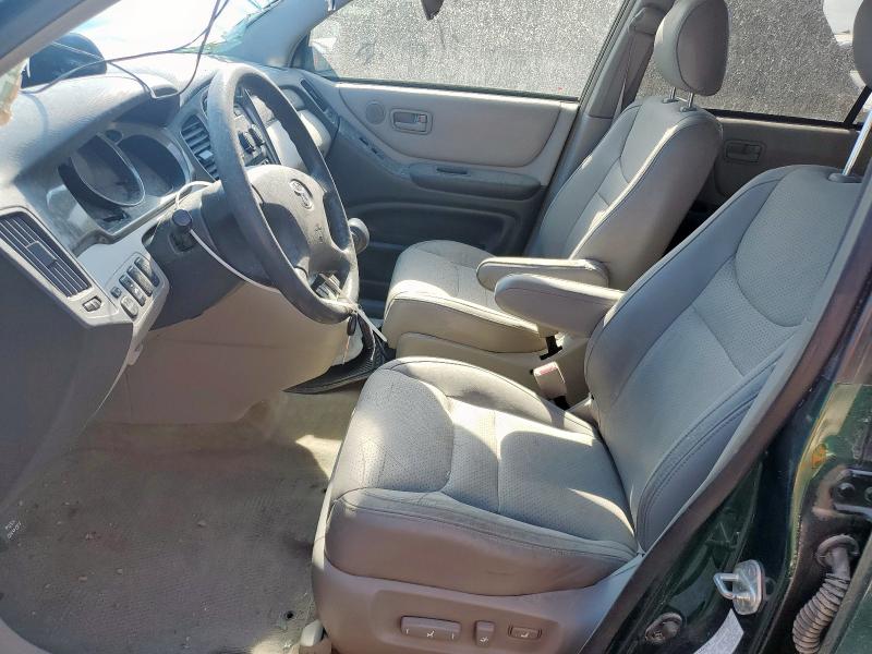 JTEHF21A610010341 - 2001 TOYOTA HIGHLANDER GREEN photo 7