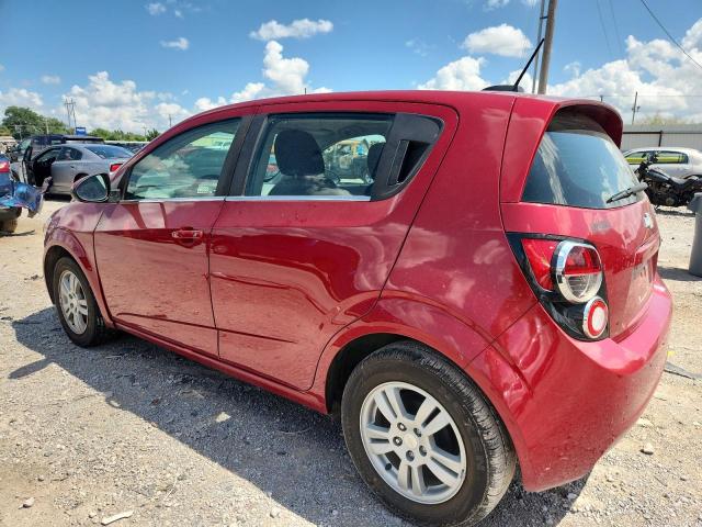 1G1JC6SH2F4114593 - 2015 CHEVROLET SONIC LT წითელი ფოტო 2