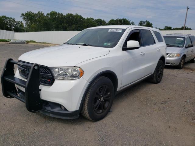 1C4SDJFT8DC670971 - 2013 DODGE DURANGO SSV WHITE photo 1