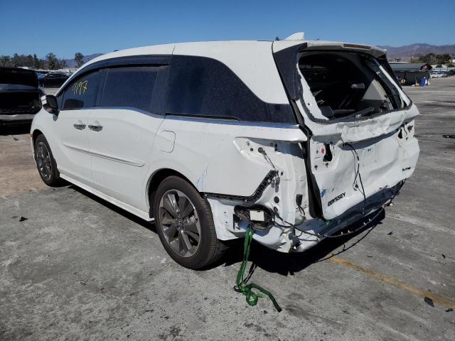 5FNRL6H99NB015786 - 2022 HONDA ODYSSEY ELITE WHITE photo 3