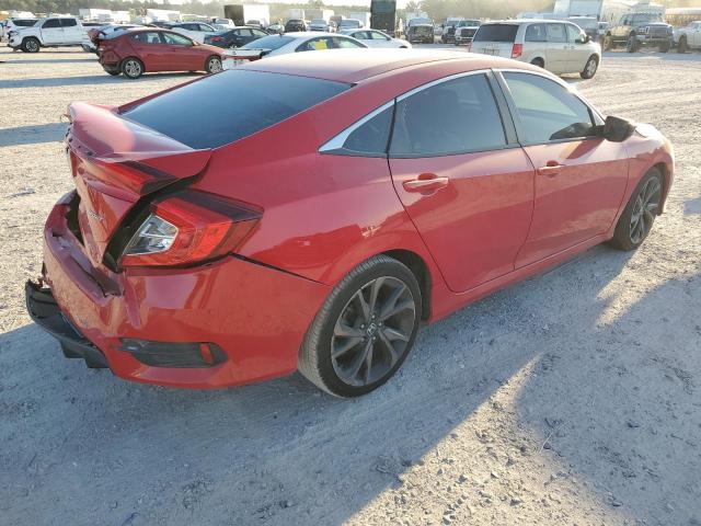 2HGFC2F89LH564676 - 2020 HONDA CIVIC SPORT 红色 照片 3