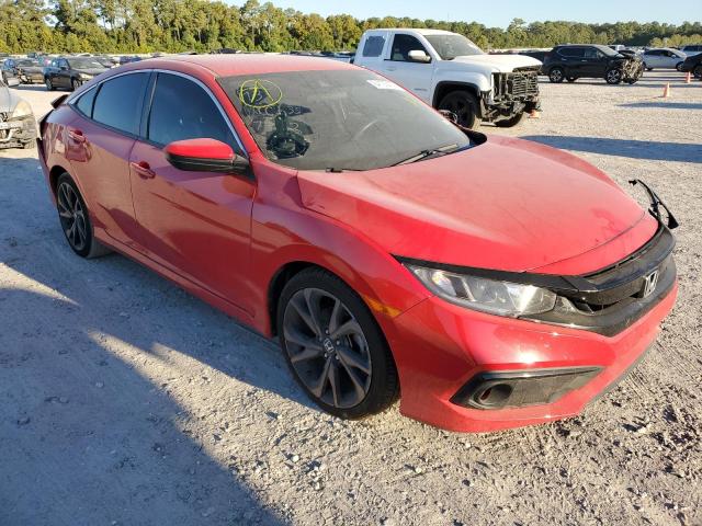 2HGFC2F89LH564676 - 2020 HONDA CIVIC SPORT 红色 照片 4
