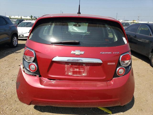 1G1JE6SB9E4201296 - 2014 CHEVROLET SONIC LTZ RED photo 6