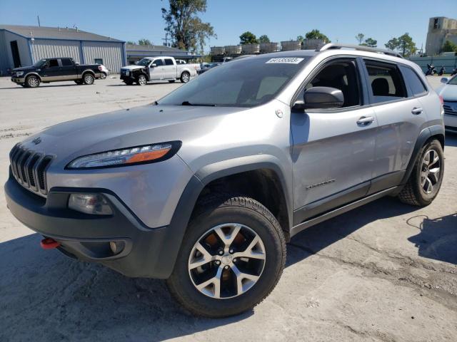 1C4PJMBSXFW726763 - 2015 JEEP CHEROKEE TRAILHAWK SILVER photo 1