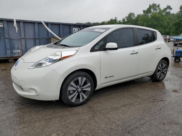 1N4AZ0CP1FC325174 - 2015 NISSAN LEAF S WHITE photo 1