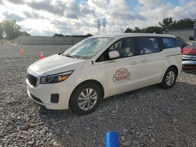 KNDMA5C13F6015629 - 2015 KIA SEDONA L WHITE photo 1