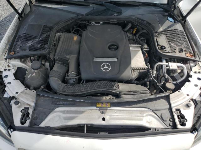55SWF4KB8JU242423 - 2018 MERCEDES-BENZ C 300 4MATIC WHITE photo 11