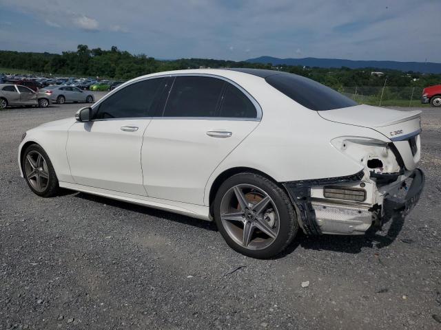 55SWF4KB8JU242423 - 2018 MERCEDES-BENZ C 300 4MATIC WHITE photo 2