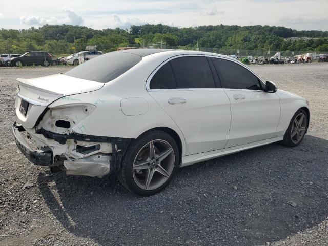 55SWF4KB8JU242423 - 2018 MERCEDES-BENZ C 300 4MATIC WHITE photo 3