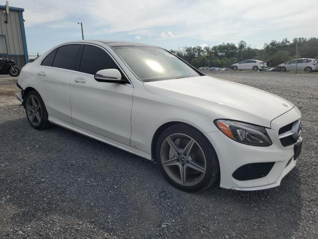 55SWF4KB8JU242423 - 2018 MERCEDES-BENZ C 300 4MATIC WHITE photo 4