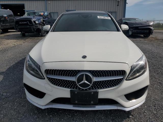 55SWF4KB8JU242423 - 2018 MERCEDES-BENZ C 300 4MATIC WHITE photo 5