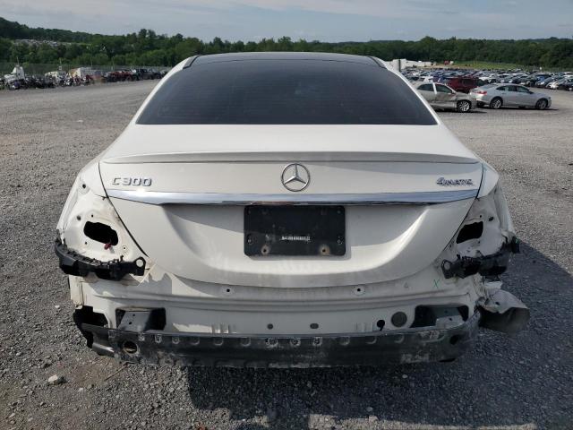 55SWF4KB8JU242423 - 2018 MERCEDES-BENZ C 300 4MATIC WHITE photo 6