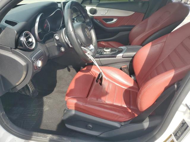 55SWF4KB8JU242423 - 2018 MERCEDES-BENZ C 300 4MATIC WHITE photo 7