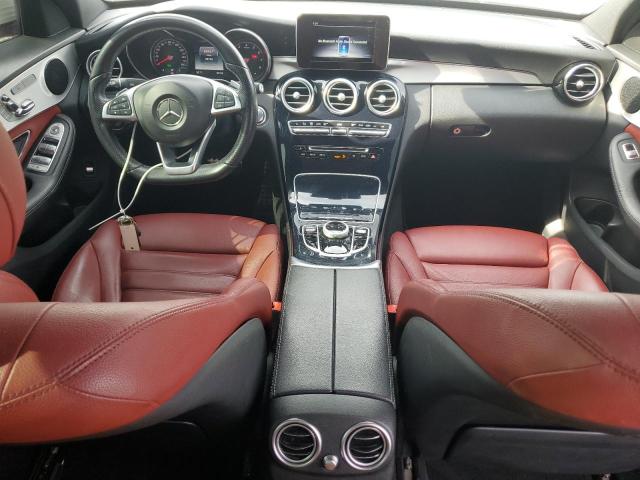 55SWF4KB8JU242423 - 2018 MERCEDES-BENZ C 300 4MATIC WHITE photo 8