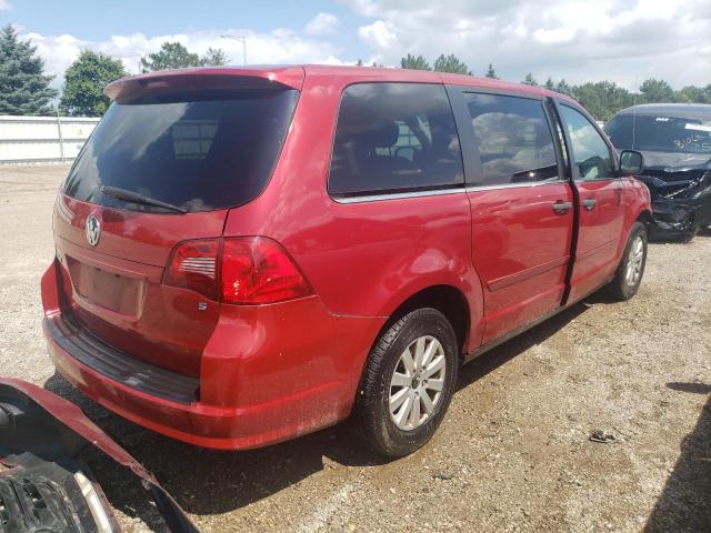 2V8HW44179R542957 - 2009 VOLKSWAGEN ROUTAN S წითელი ფოტო 3