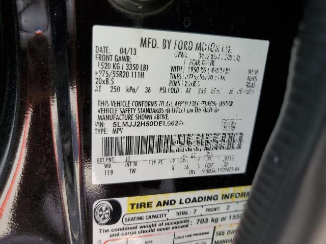 5LMJJ2H50DEL06226 - 2013 LINCOLN NAVIGATOR შავი ფოტო 14