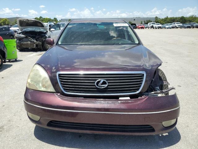 JTHBN30F420091324 - 2002 LEXUS LS 430 BURGUNDY photo 5