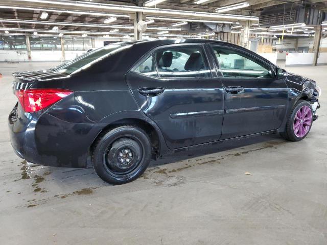 2T1BURHE0KC165072 - 2019 TOYOTA COROLLA L BLACK photo 3