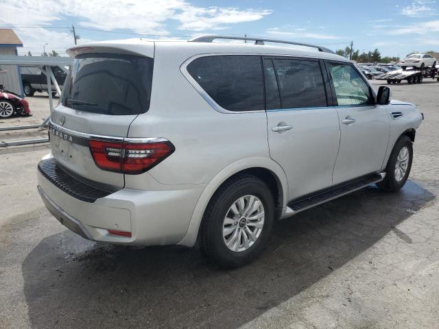 JN8AY2ACXP9180731 - 2023 NISSAN ARMADA S SILVER photo 3