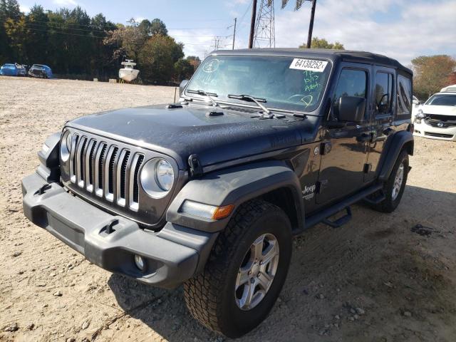 1C4HJXDGXJW167982 - 2018 JEEP WRANGLER U SPORT GRAY photo 2