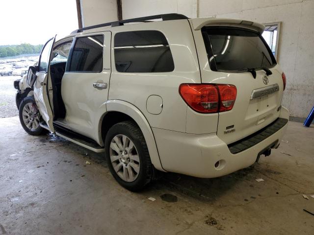 5TDYY5G16AS030125 - 2010 TOYOTA SEQUOIA PLATINUM WHITE photo 2