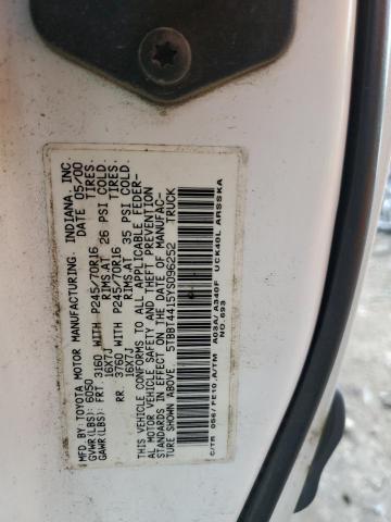 5TBBT4415YS096252 - 2000 TOYOTA TUNDRA ACCESS CAB WHITE photo 12