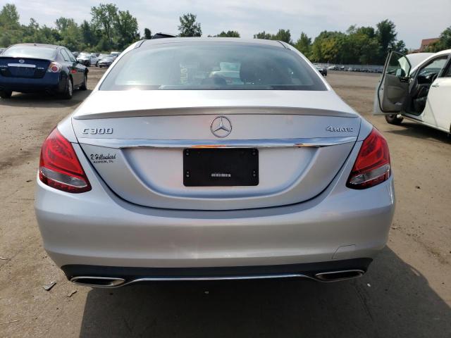 55SWF4KB0JU281149 - 2018 MERCEDES-BENZ C 300 4MATIC SILVER photo 6