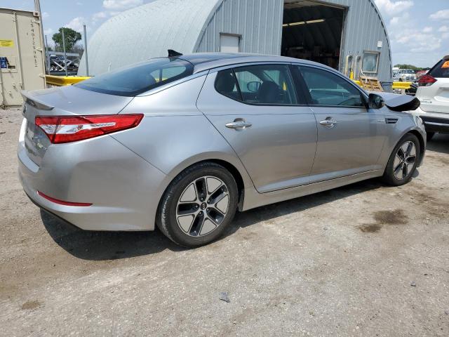 KNAGM4AD8D5046306 - 2013 KIA OPTIMA HYBRID SILVER photo 3