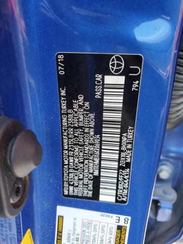 NMTKHMBX6KR069034 - 2019 TOYOTA C-HR XLE BLUE photo 13