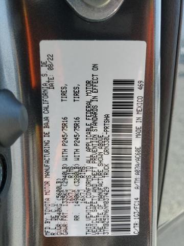 3TMBZ5DN6NM037429 - 2022 TOYOTA TACOMA DOUBLE CAB Grafit foto 13