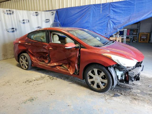 KMHDH4AE9BU092728 - 2011 HYUNDAI ELANTRA GLS RED photo 4