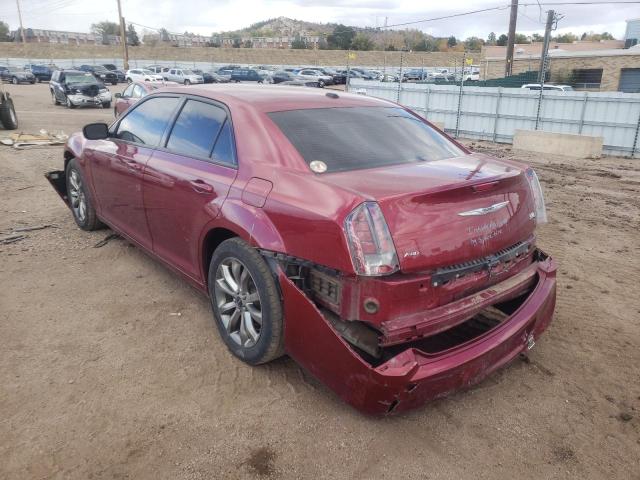 2C3CCAGG1EH365873 - 2014 CHRYSLER 300 S BURGUNDY photo 3