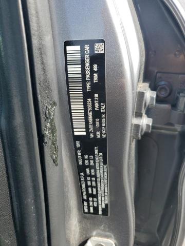 ZARFANBN6K7605234 - 2019 ALFA ROMEO GIULIA TI GRAY photo 12