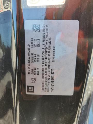 1G1FJ1R66H0167701 - 2017 CHEVROLET CAMARO ZL1 黑色 照片 12