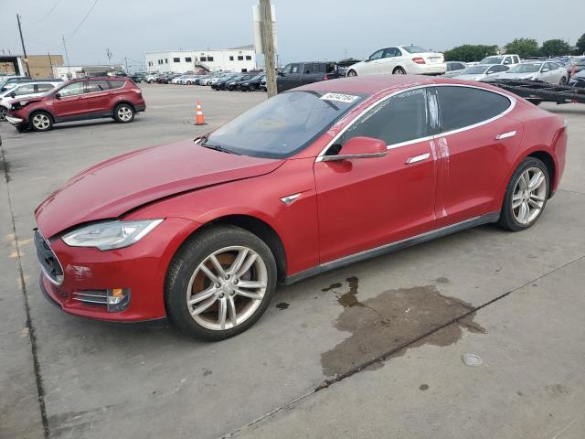 5YJSA1H15EFP63634 - 2014 TESLA MODEL S წითელი ფოტო 1