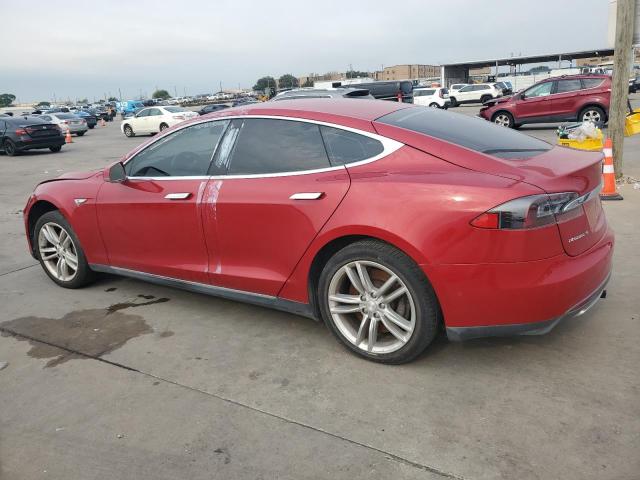 5YJSA1H15EFP63634 - 2014 TESLA MODEL S წითელი ფოტო 2