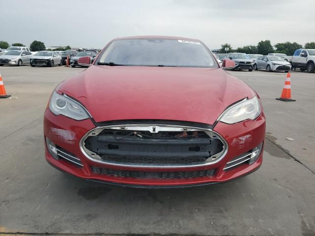 5YJSA1H15EFP63634 - 2014 TESLA MODEL S წითელი ფოტო 5