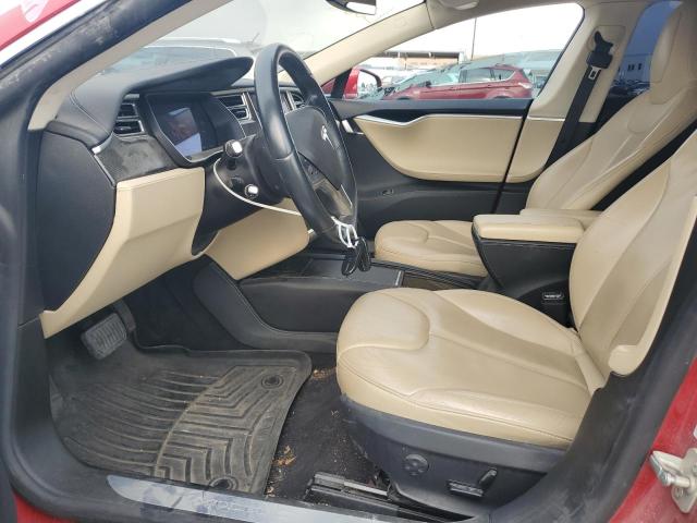 5YJSA1H15EFP63634 - 2014 TESLA MODEL S წითელი ფოტო 7