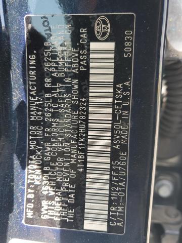 4T1BF1FK2HU782324 - 2017 TOYOTA CAMRY LE BLACK photo 12