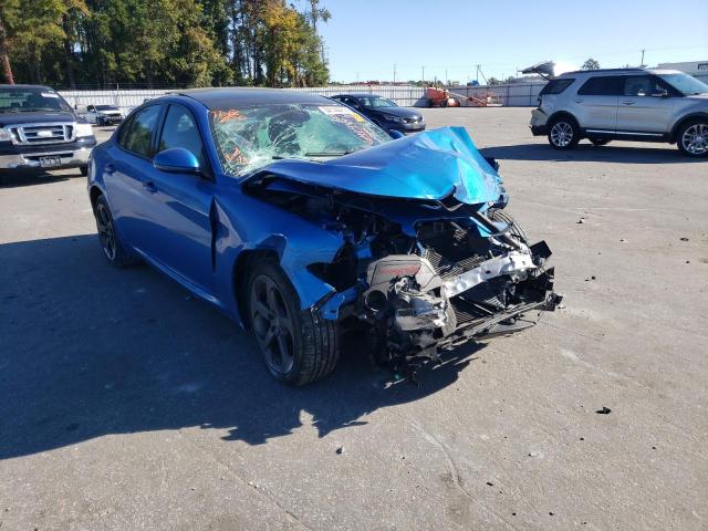 ZARFAEDN5J7565367 - 2018 ALFA ROMEO GIULIA Q4 BLUE photo 1