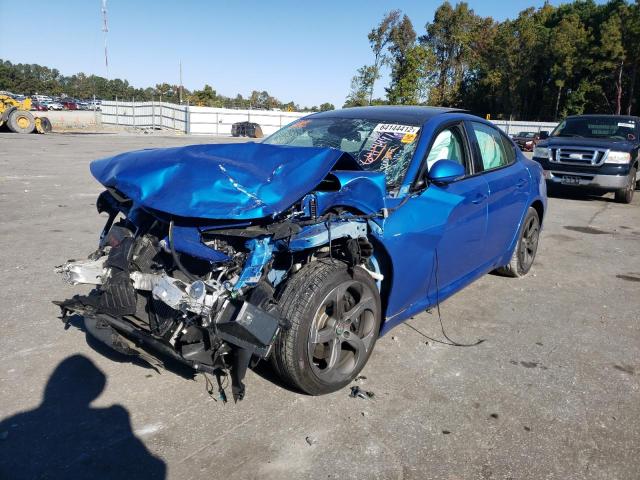 ZARFAEDN5J7565367 - 2018 ALFA ROMEO GIULIA Q4 BLUE photo 2