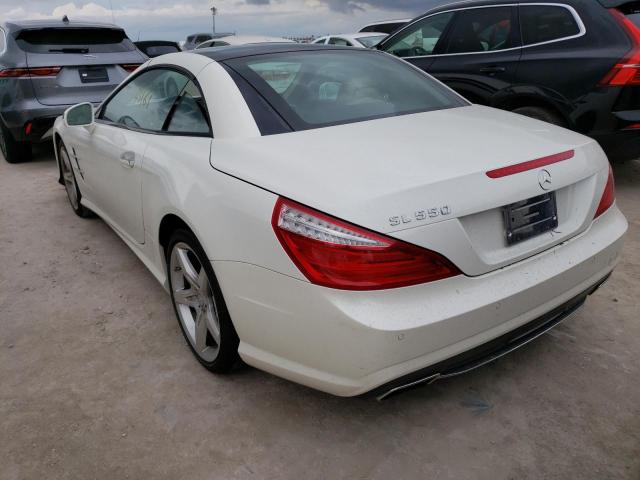 WDDJK7DA1DF017750 - 2013 MERCEDES-BENZ SL 550 WHITE photo 3