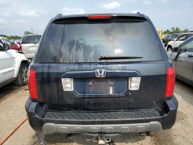 2HKYF18684H538065 - 2004 HONDA PILOT EXL BLACK photo 6