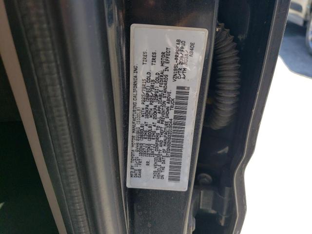 5TEGN92N52Z015044 - 2002 TOYOTA TACOMA DOUBLE CAB PRERUNNER BLACK photo 12