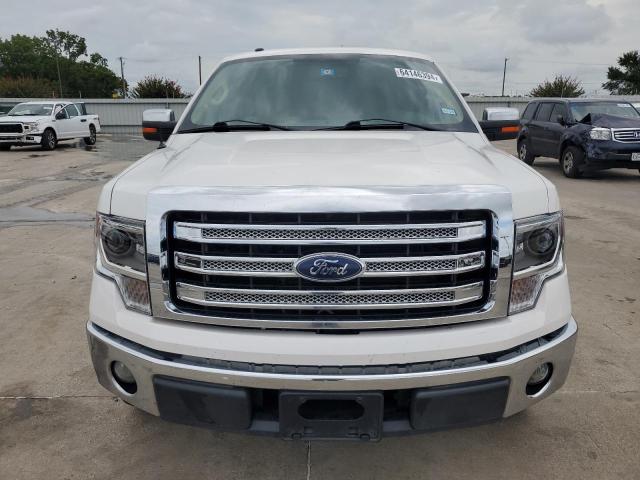 1FTFW1CF7EKG47487 - 2014 FORD F150 SUPERCREW WHITE photo 5