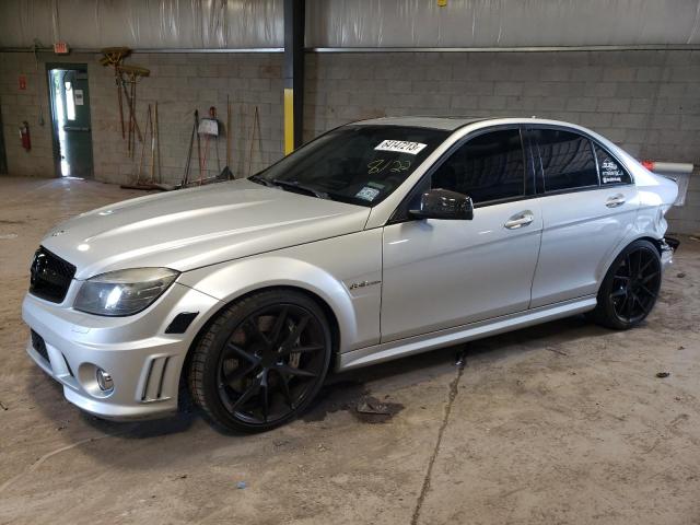 WDDGF77X98F171661 - 2008 MERCEDES-BENZ C 63 AMG SILVER photo 1