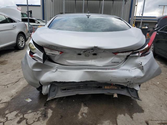 KMHDH4AEXDU514220 - 2013 HYUNDAI ELANTRA GLS SILVER photo 6