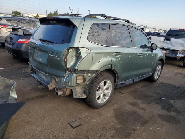 JF2SJAHC5FH823285 - 2015 SUBARU FORESTER 2.5I LIMITED GREEN photo 3