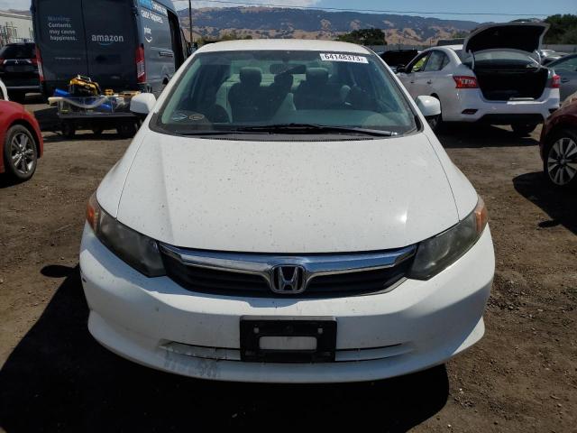 19XFB5F59CE001955 - 2012 HONDA CIVIC NATURAL GAS WHITE photo 5